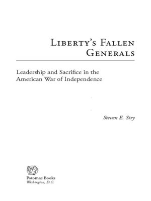 cover image of Liberty's Fallen Generals